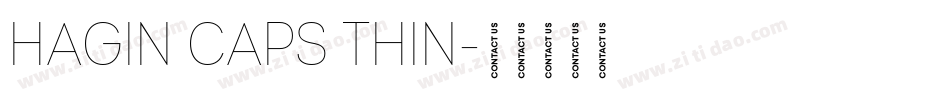Hagin Caps Thin字体转换